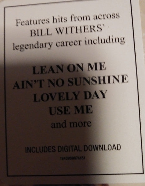 Bill Withers : Bill Withers' Greatest Hits (LP, Comp)