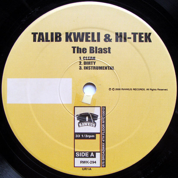 Buy Talib Kweli & Hi-Tek : Reflection Eternal : The Blast (12