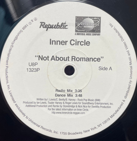 Inner Circle : Not About Romance (12", Single, RE)