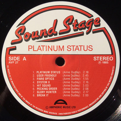 Anne Dudley : Sound Stage 27: Platinum Status (LP)