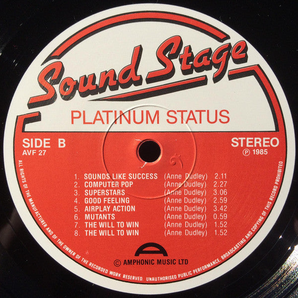 Anne Dudley : Sound Stage 27: Platinum Status (LP)