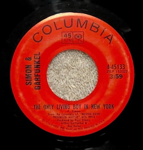 Simon & Garfunkel : Cecilia / The Only Living Boy In New York (7", Single)
