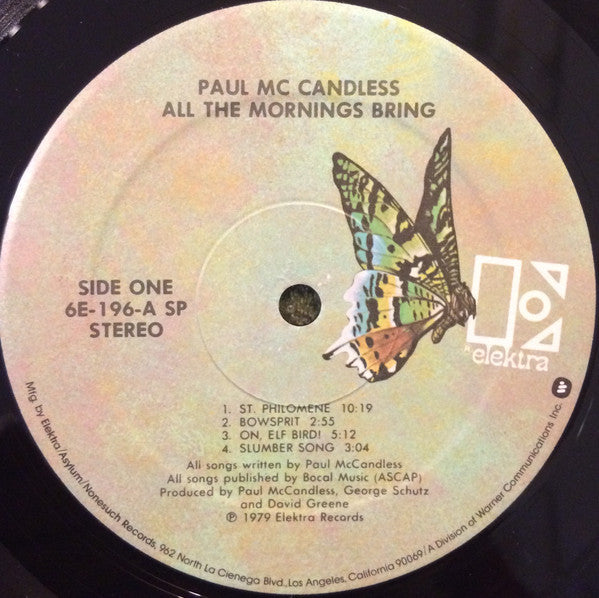 Paul McCandless : All The Mornings Bring (LP, Album, Spe)