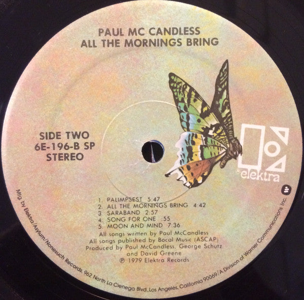 Paul McCandless : All The Mornings Bring (LP, Album, Spe)