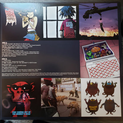 Gorillaz : Demon Days (2xLP, Album, RE, RM, RP)