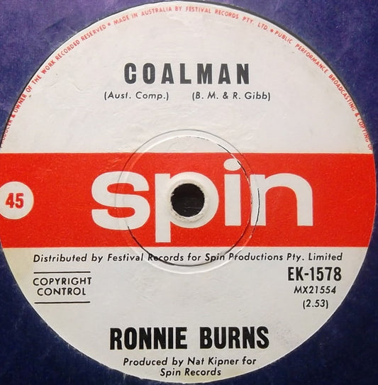 Ronnie Burns : Coalman (7", Single)
