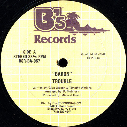 Baron (4) : Trouble (12", Single)