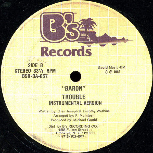 Baron (4) : Trouble (12", Single)