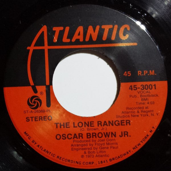 Oscar Brown Jr. : Feel The Fire / The Lone Ranger (7", Single, PL )