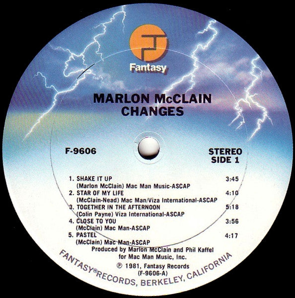Marlon McClain : Changes (LP, Album)