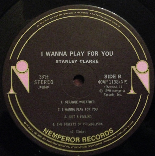 Stanley Clarke : I Wanna Play For You (2xLP, Album, Gat)