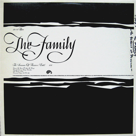 The Family (2) : The Screams Of Passion (12", Promo)