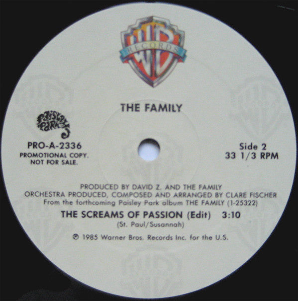 The Family (2) : The Screams Of Passion (12", Promo)