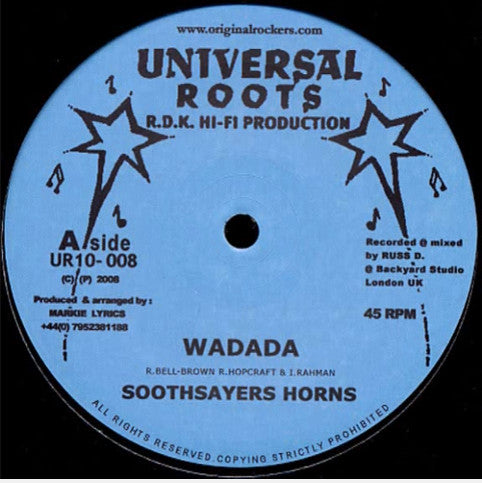 Rasta Indian / Soothsayers Horns* : Jah Music / Wadada (10", RP)