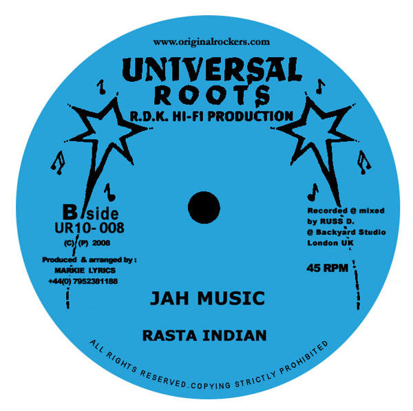 Rasta Indian / Soothsayers Horns* : Jah Music / Wadada (10", RP)