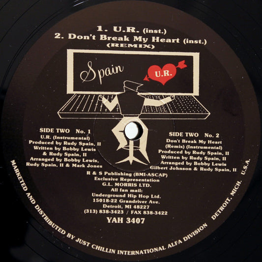 Rudy Spain, II* : U.R. / Don't Break My Heart (12")