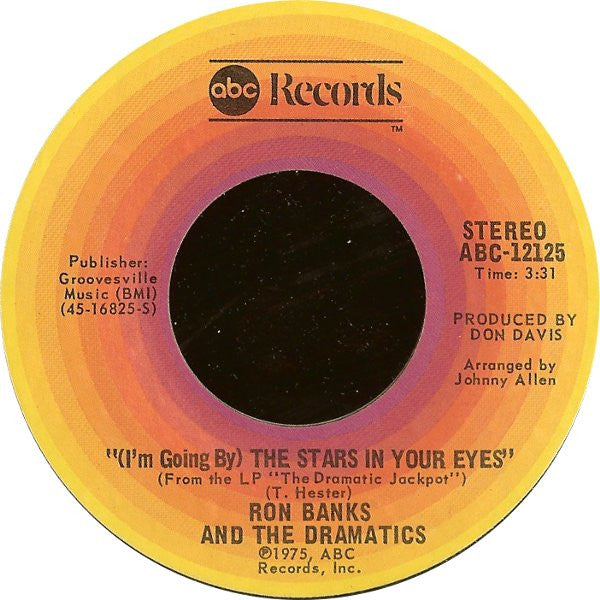 Ron Banks And The Dramatics : (I'm Going By) The Stars In Your Eyes / Trying To Get Over Losing You (7")
