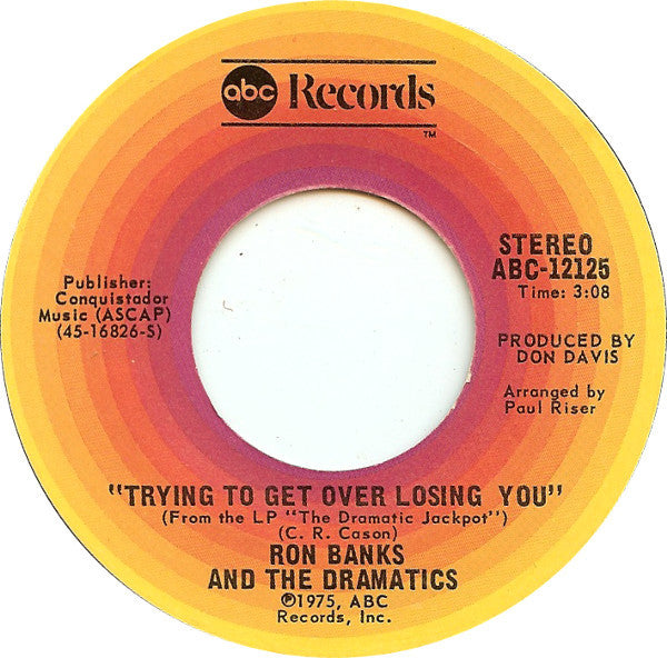 Ron Banks And The Dramatics : (I'm Going By) The Stars In Your Eyes / Trying To Get Over Losing You (7")