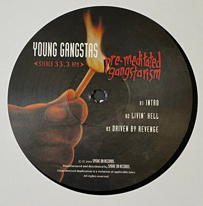Young Gangstas : Pre-Meditated Gangstarism (2xLP, Album, Ltd, Num, RE, Gat)