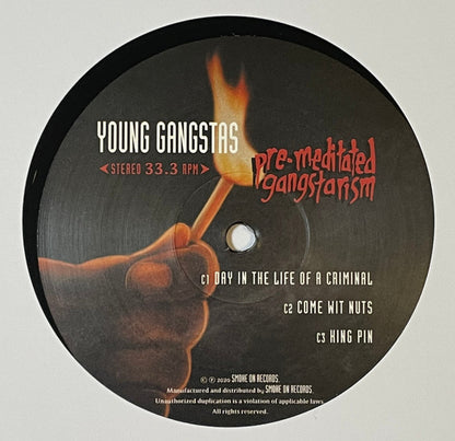 Young Gangstas : Pre-Meditated Gangstarism (2xLP, Album, Ltd, Num, RE, Gat)