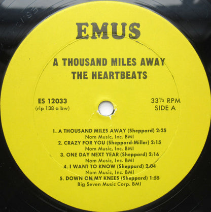 The Heartbeats : A Thousand Miles Away (LP, RE)