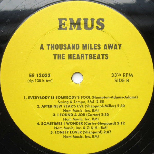 The Heartbeats : A Thousand Miles Away (LP, RE)