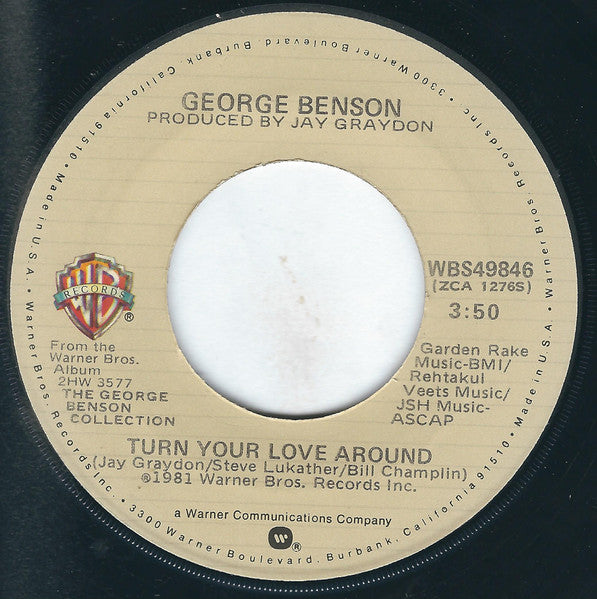 George Benson : Turn Your Love Around (7", Single, Jac)