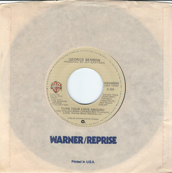 George Benson : Turn Your Love Around (7", Single, Jac)