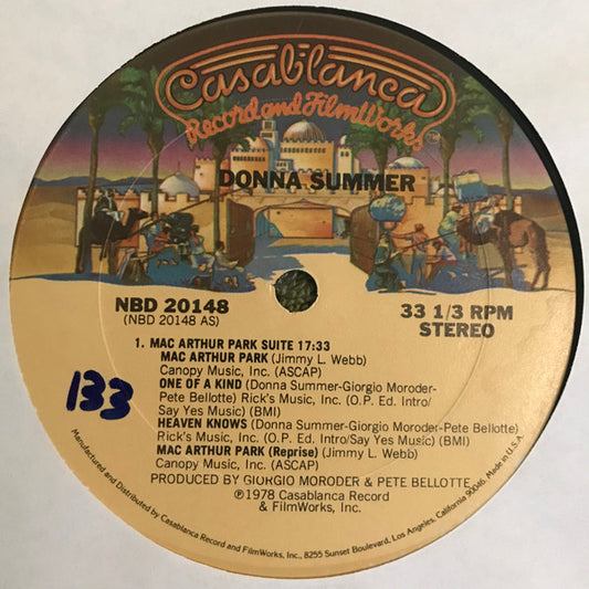 Donna Summer : Mac Arthur Park Suite (12", S/Sided, Ter)