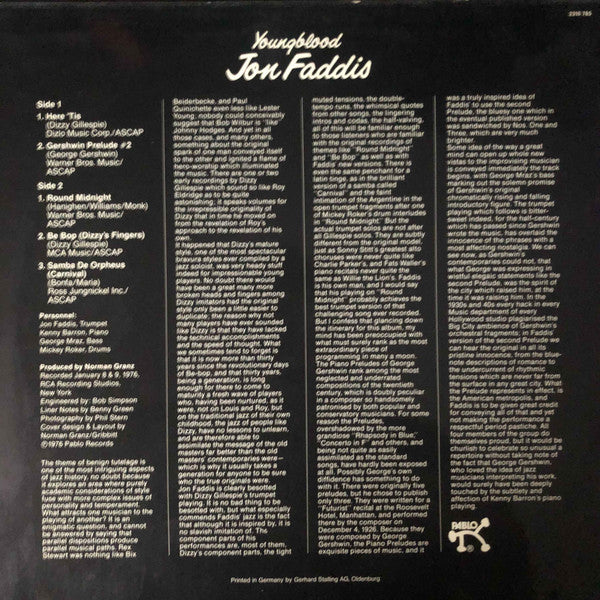 Jon Faddis : Youngblood (LP, Album)