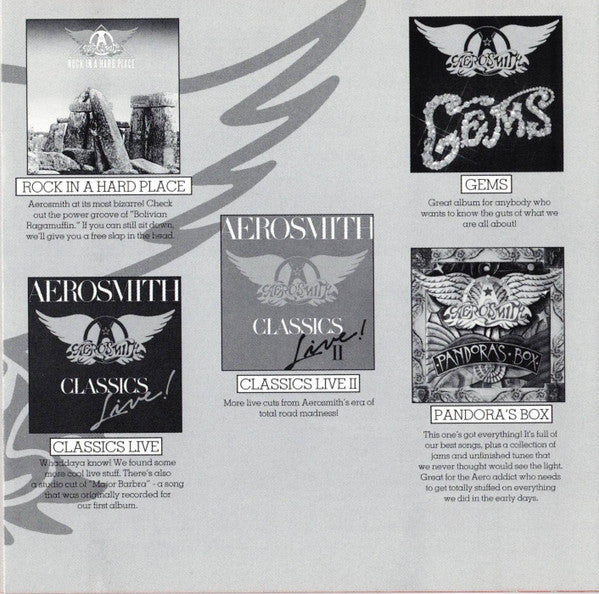 Aerosmith : Aerosmith's Greatest Hits 1973-1988 (CD, Comp, RM)