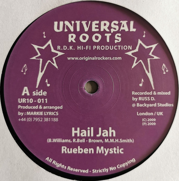 Rueben Mystic* : Hail Jah (10")