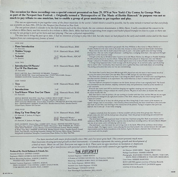 Herbie Hancock : V.S.O.P. (2xLP, Album, Pit)