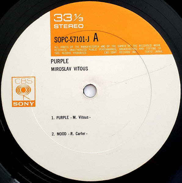 Miroslav Vitous : Purple (LP, Album)