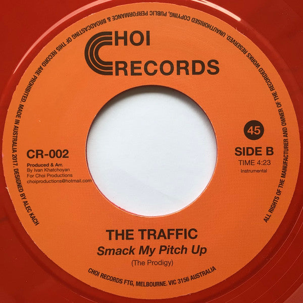 The Traffic : Whitelines​ (7", Single, Ltd, RP, Red)