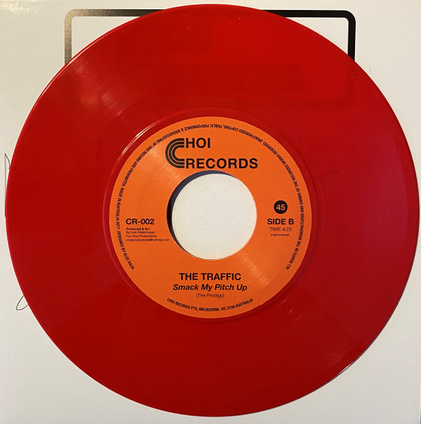 The Traffic : Whitelines​ (7", Single, Ltd, RP, Red)
