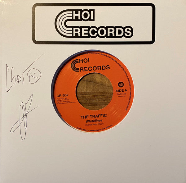 The Traffic : Whitelines​ (7", Single, Ltd, RP, Red)