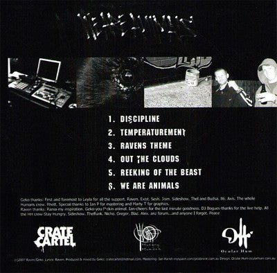 Raven (25) & Geko (6) : We Are Animals (CD, EP)