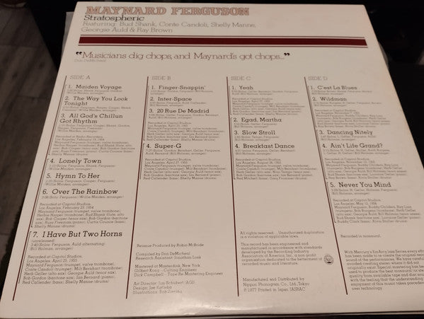Maynard Ferguson : Stratospheric (2xLP, Comp, Mono)