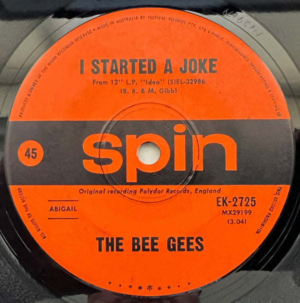 The Bee Gees* : I Started A Joke (7", Single)