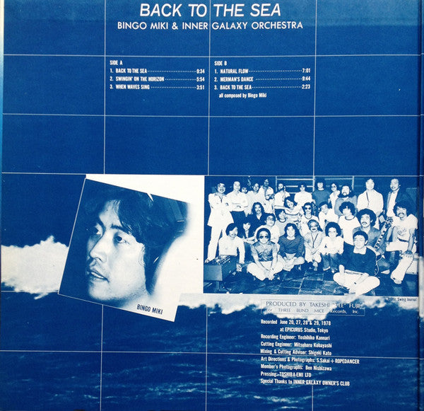 Bingo Miki & Inner Galaxy Orchestra* : Back To The Sea (LP, Album)