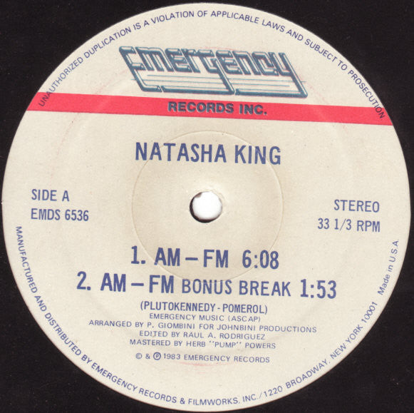 Natasha King : AM-FM (12")