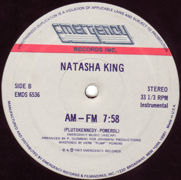 Natasha King : AM-FM (12")