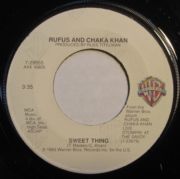 Rufus & Chaka Khan : Ain't Nobody (7", Jac)