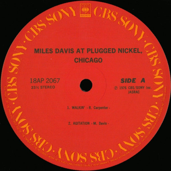 Miles Davis : Miles Davis At Plugged Nickel, Chicago (LP, Album, RE)