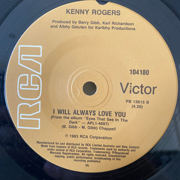 Kenny Rogers Duet With Dolly Parton : Islands In The Stream (7", Single)