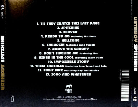 Urthboy : Spitshine (CD, Album)