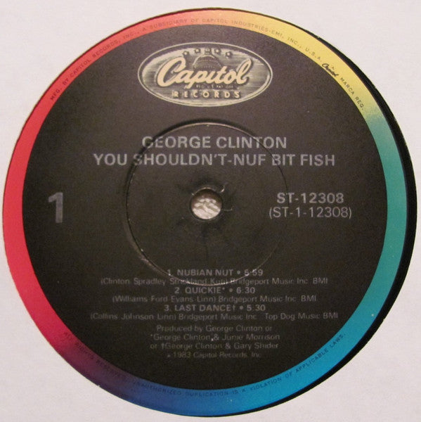 George Clinton : You Shouldn't-Nuf Bit Fish (LP, Album, Win)