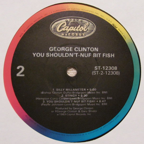 George Clinton : You Shouldn't-Nuf Bit Fish (LP, Album, Win)