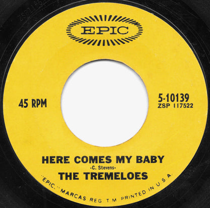 The Tremeloes : Here Comes My Baby / Gentleman Of Pleasure (7", Single, Styrene, San)